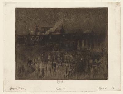 Rainy Night, Charing Cross Station