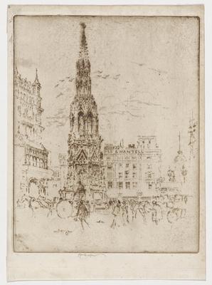 The Elinor Cross in Front of Charing Cross Railway Station