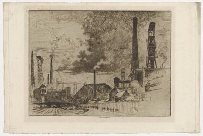 The Colliery Ruhrort Near Oberhausen