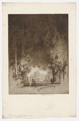 St. Peters from the Pincian Gardens, Rome