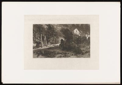 Death Riding through a Harvest Landscape