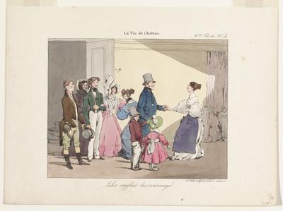 Caricature.  No. 4.  2eme Partie.  Les anglais du voisinage.