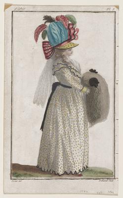 Plate I from Cabinet des Modes, Neuvième Cahier, 15 Mars 1786