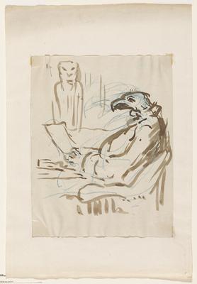 Seated Birdman Figure