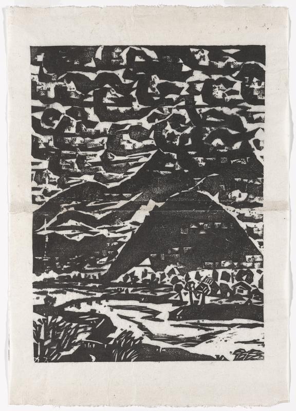 Untitled [mountain scape with river] by Amano Kazumi