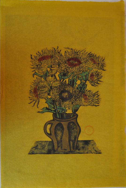Title unknown [Flowers in a vase] by Sumio Kawakami