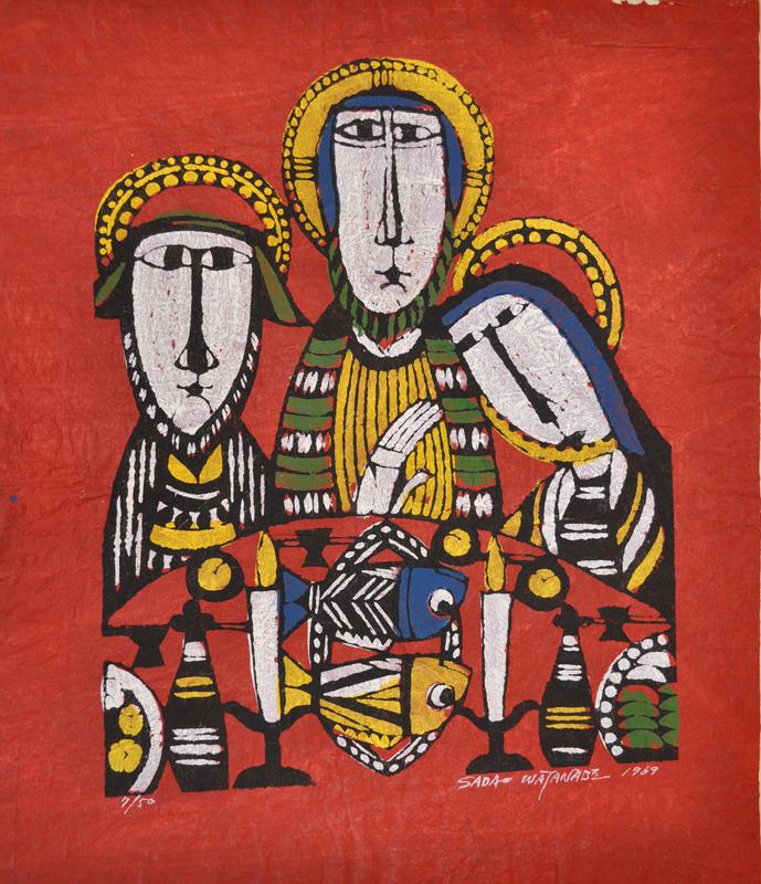 Jesus at Emmaus by Sadao Watanabe