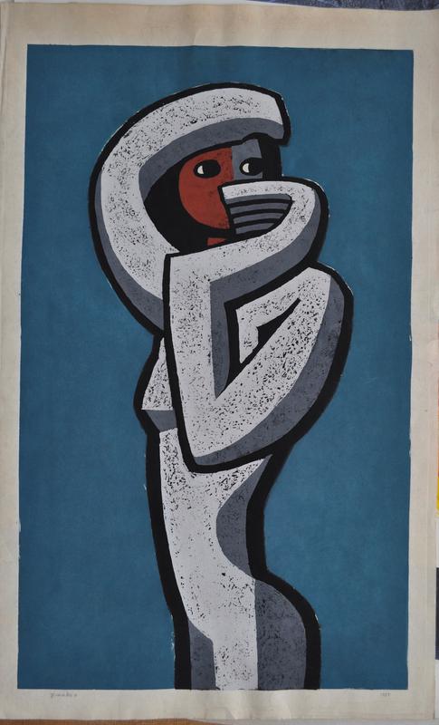 [Grey Figure Posing] by Nakao Yoshitaka