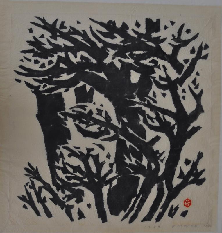 Title unknown [Trees in the wind] by Kihei Sasajima