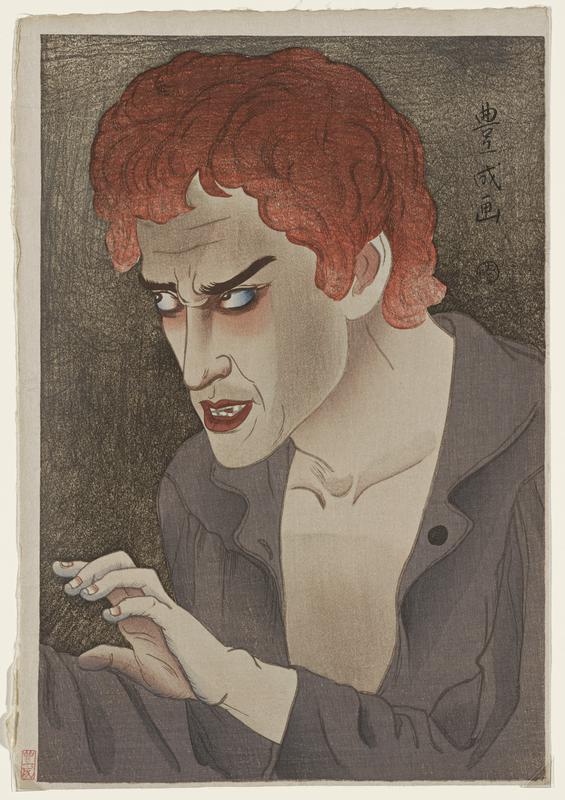 Actor Morita Kan'ya XIII as Jean Valjean by Yamamura Toyonari