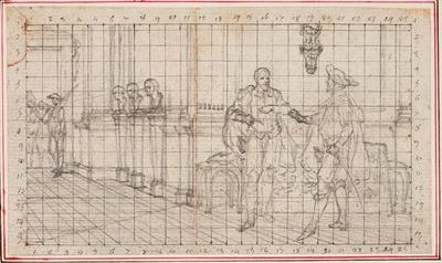 Two Gentlemen Standing in the Corridor of a Palace, III