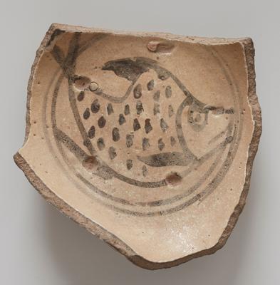Fragment with fish motif, kiln waster